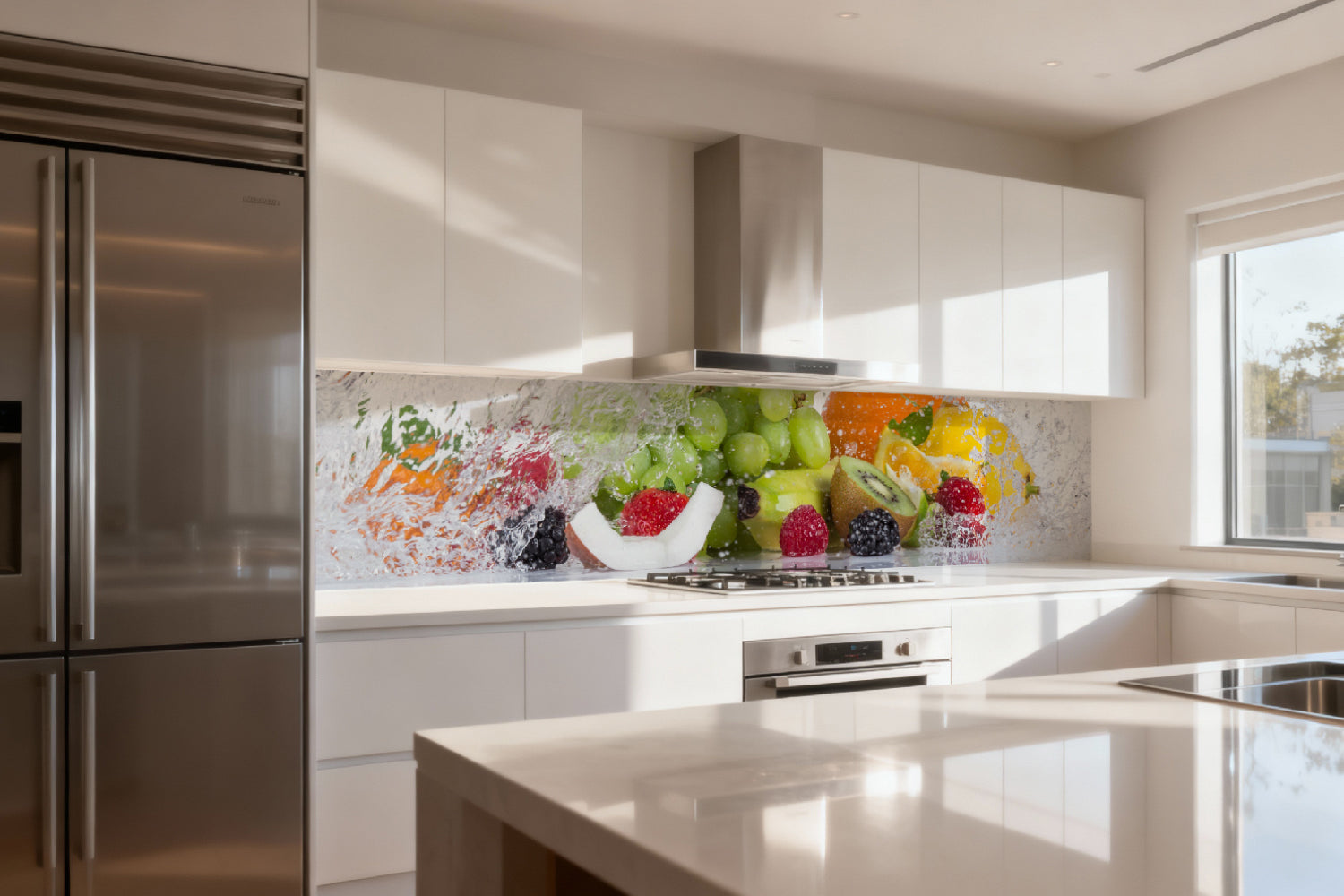 Küchenrückwand Früchte Splash