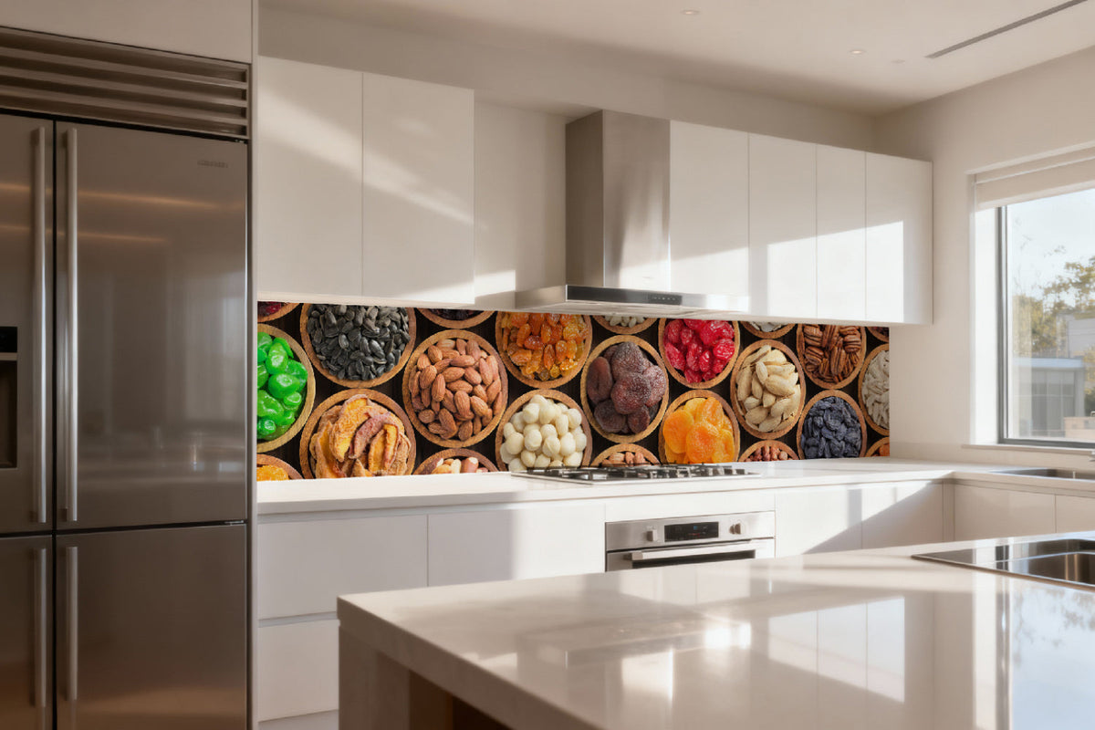 Küchenrückwand Nüsse & Trockenfrüchte