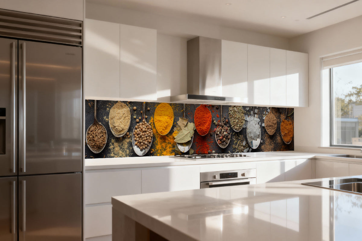 Küchenrückwand Kräuter & Gewürze