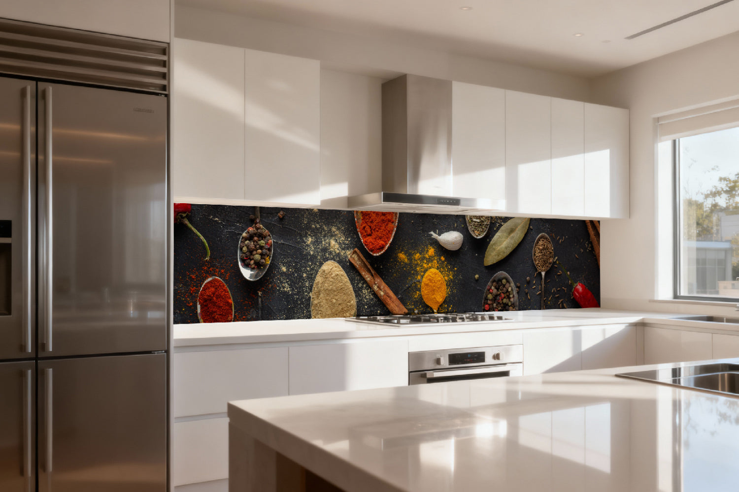 Küchenrückwand Bunte Gewürze