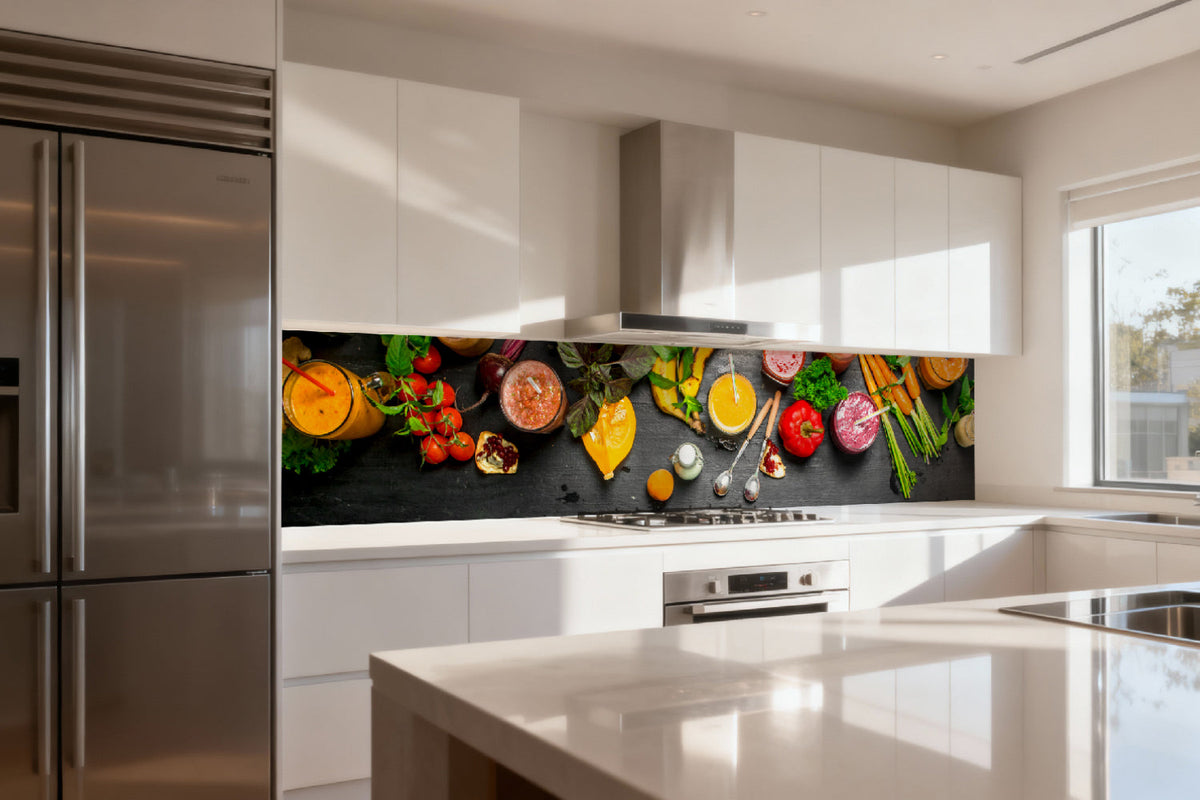 Küchenrückwand Gemüse & Smoothies