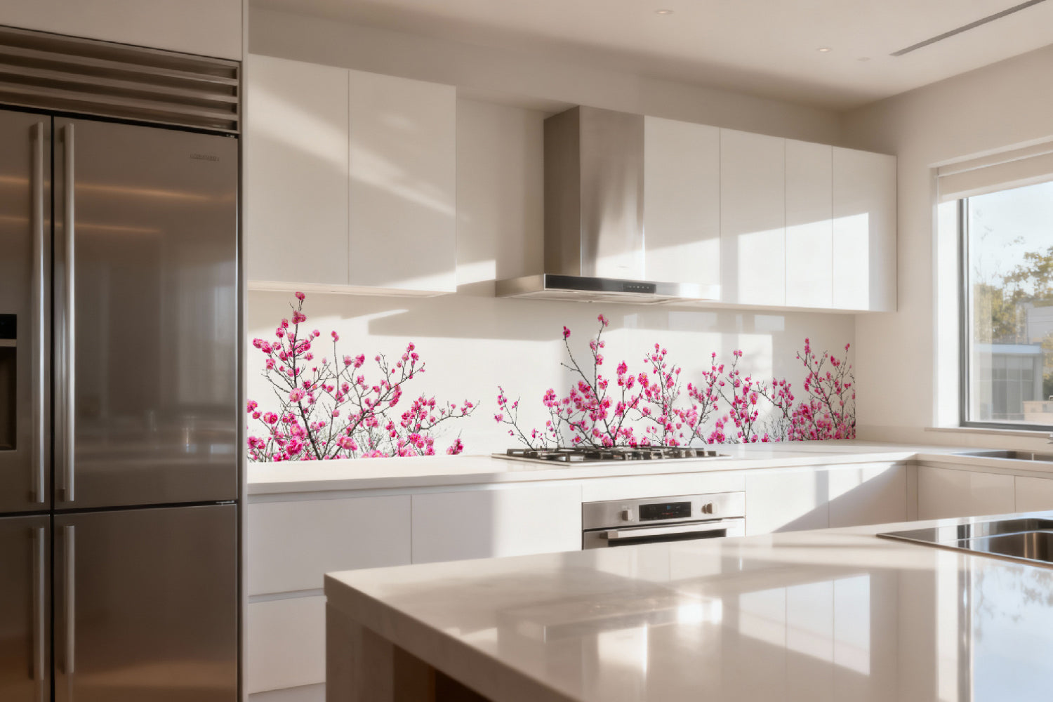 Küchenrückwand Blütenmotiv