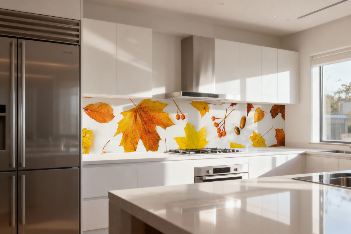 Küchenrückwand Herbstblätter