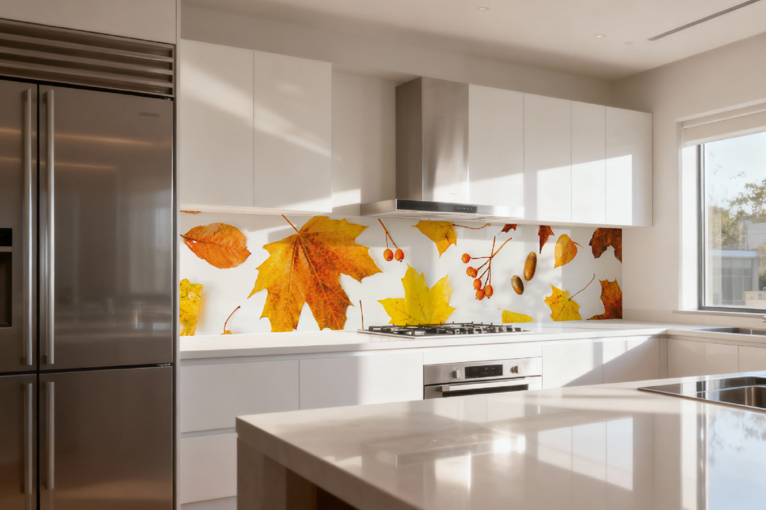Küchenrückwand Herbstblätter