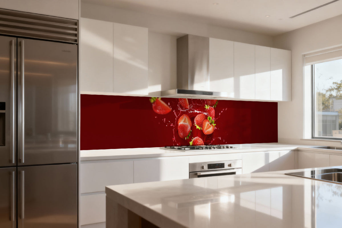 Küchenrückwand Erdbeeren Splash