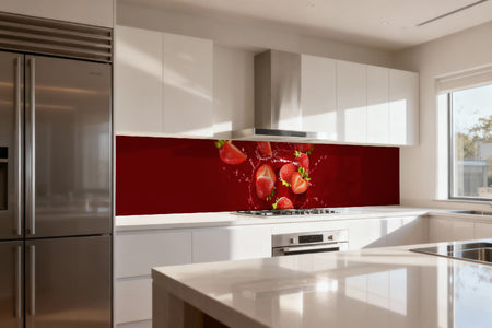 Küchenrückwand Erdbeeren Splash