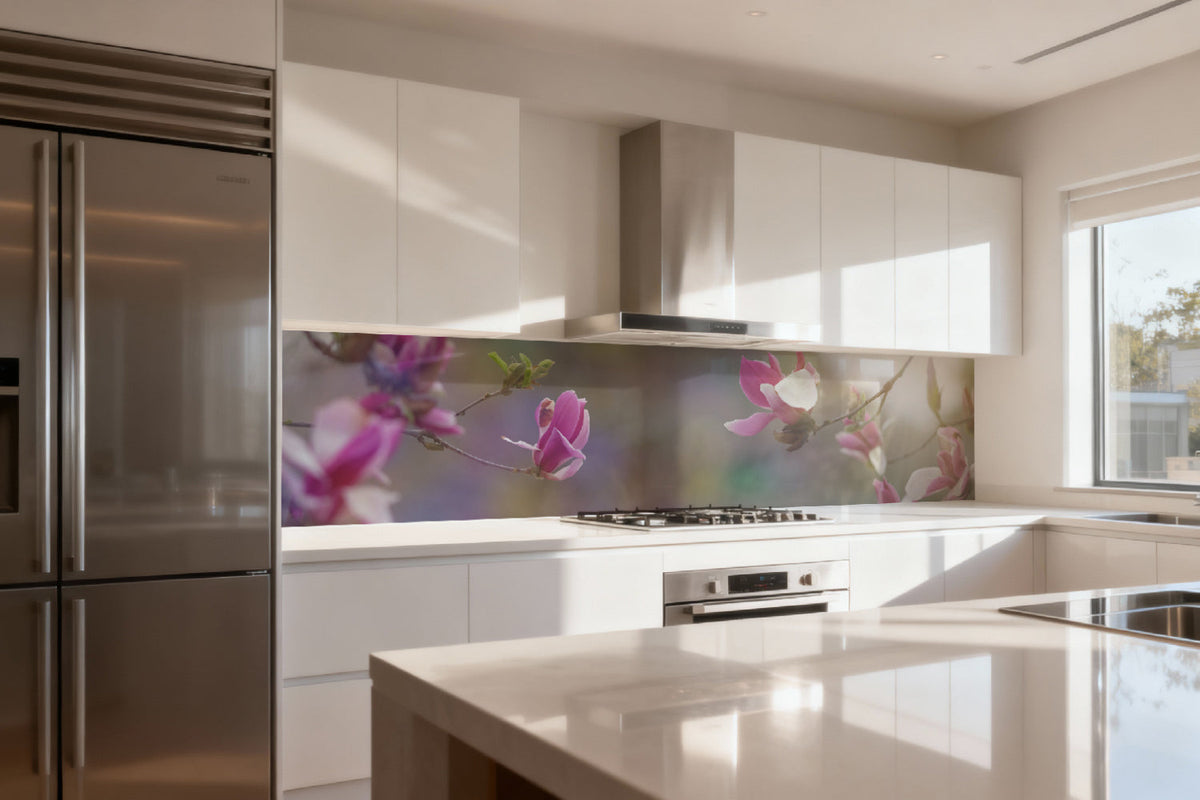 Küchenrückwand Magnolien