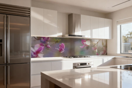 Küchenrückwand Magnolien
