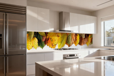 Küchenrückwand Bunte Blätter Herbst