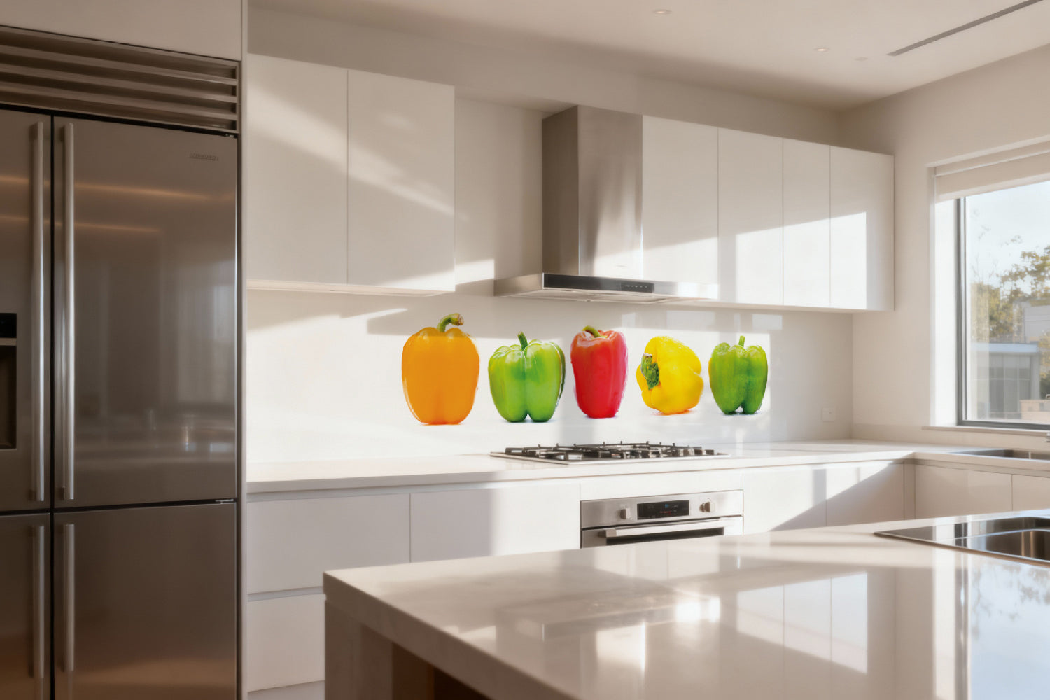 Küchenrückwand Bunte Paprika