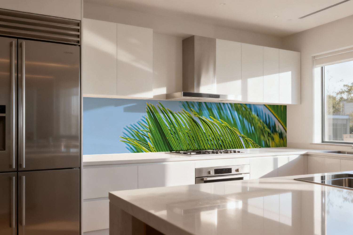 Küchenrückwand Palmenblätter Tropisch