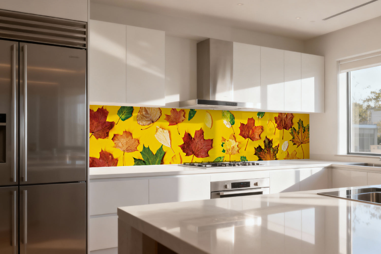 Küchenrückwand Herbstblätter