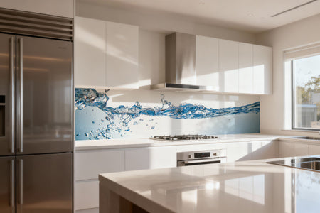 Küchenrückwand Wasser Welle