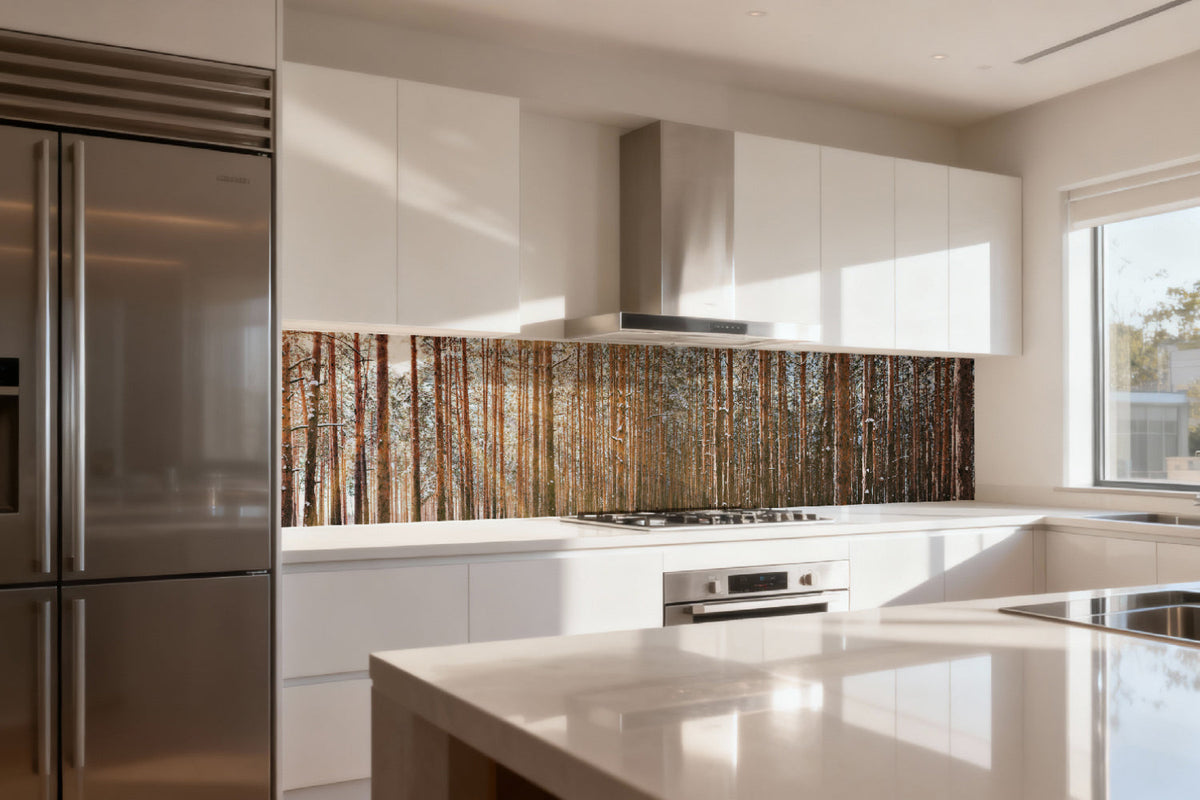 Küchenrückwand Waldmotiv