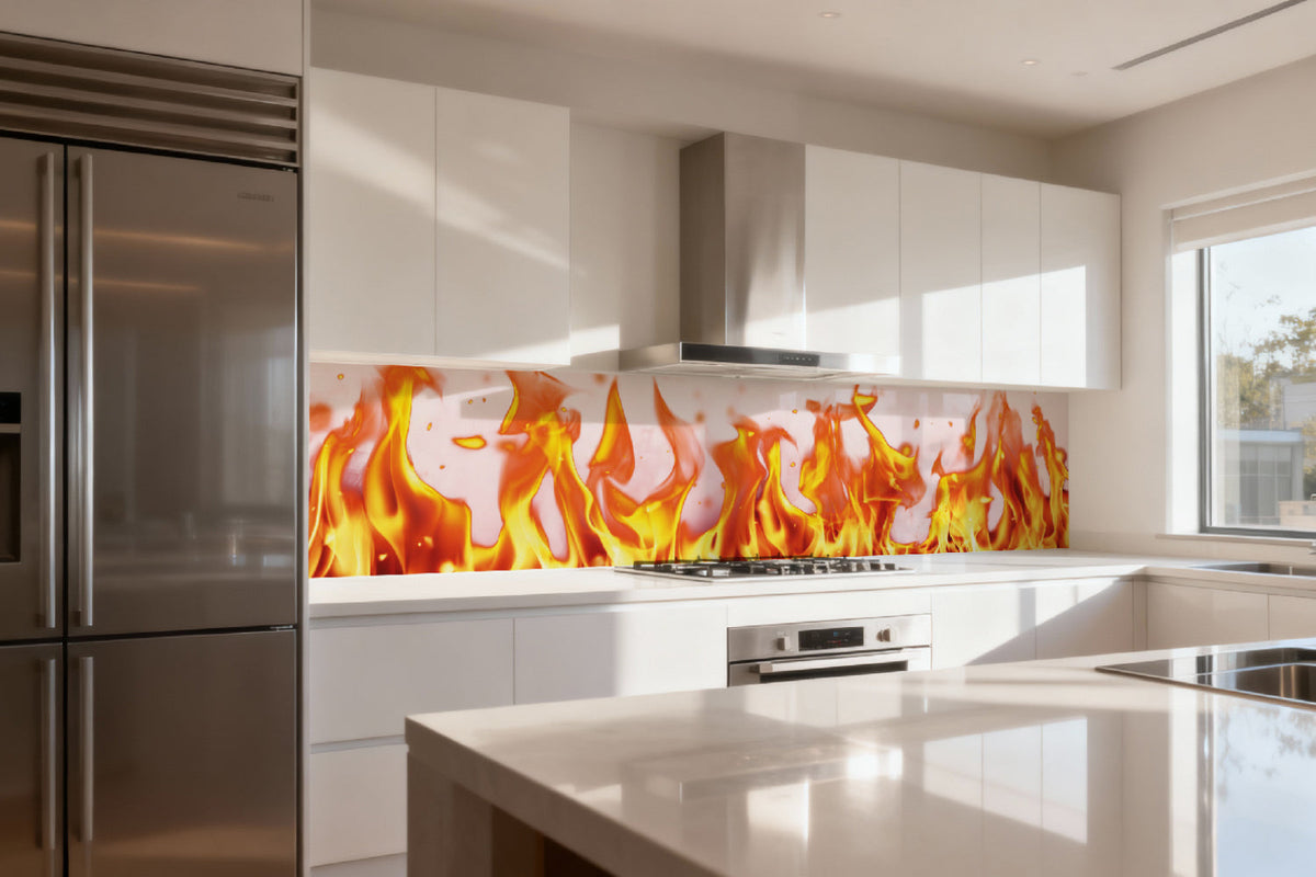 Küchenrückwand Feuer & Flammen