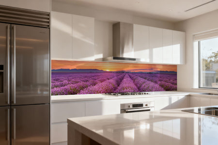 Küchenrückwand Lavendelfeld Provence
