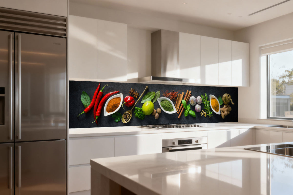 Küchenrückwand Gewürze & Kräuter
