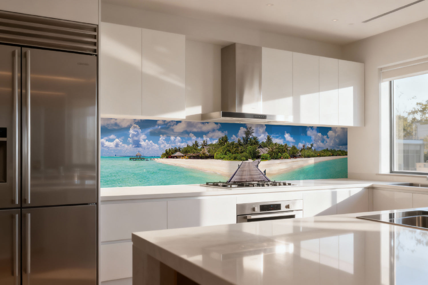 Küchenrückwand Tropischer Inseltraum