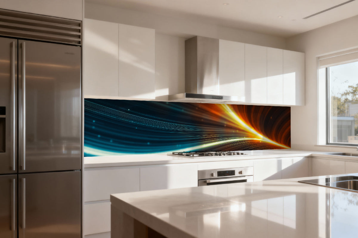 Küchenrückwand Abstraktes Lichtspiel