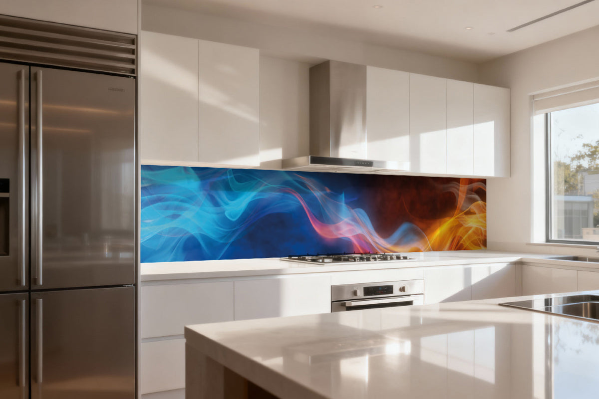 Küchenrückwand Abstraktes Flammenmotiv