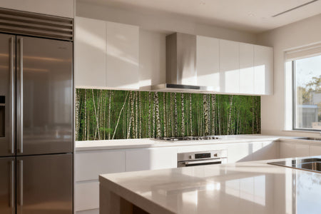 Küchenrückwand Birkenwald