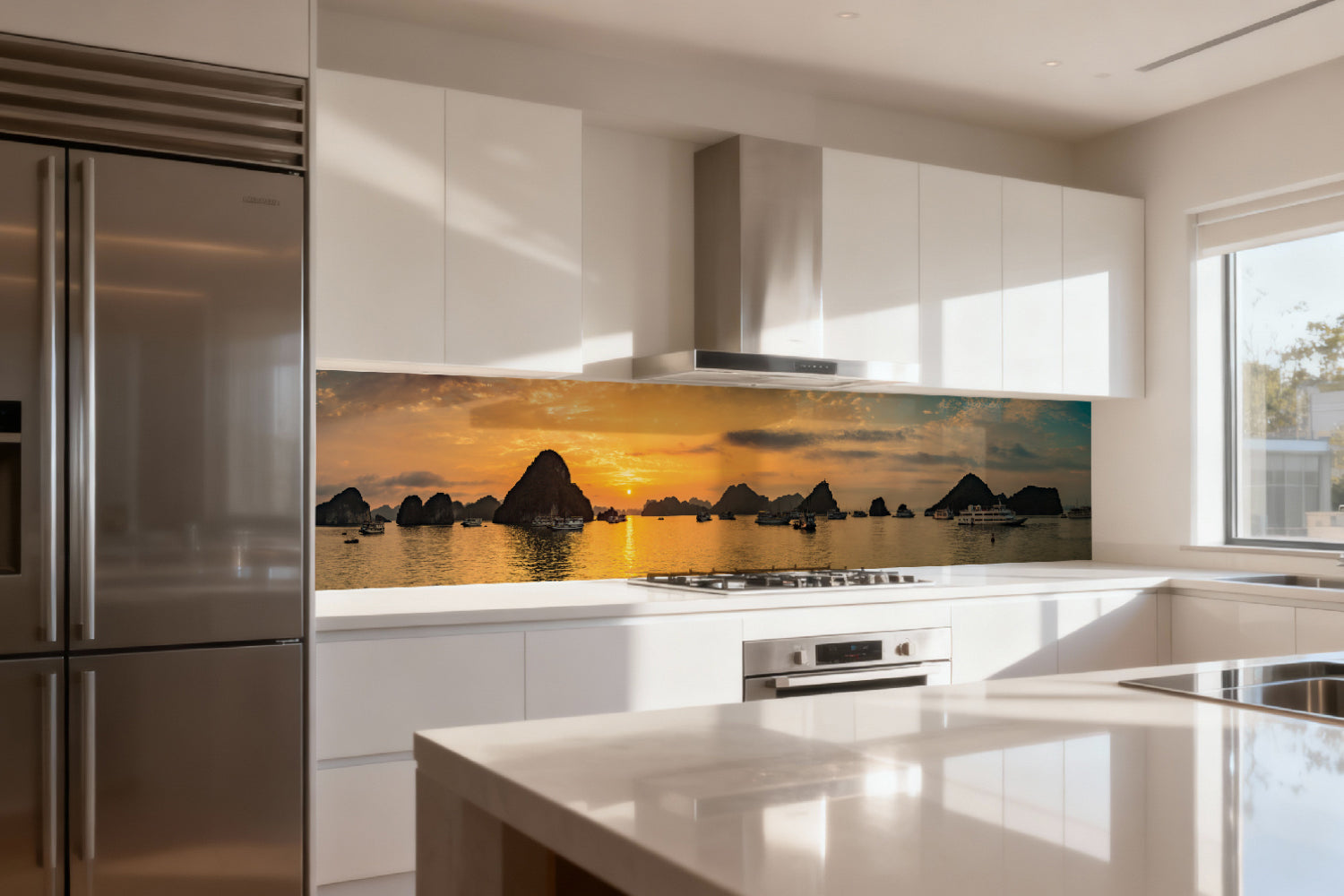Küchenrückwand Sonnenuntergang