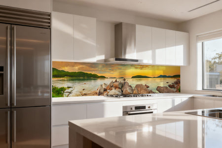 Küchenrückwand Sonnenuntergang am Meer