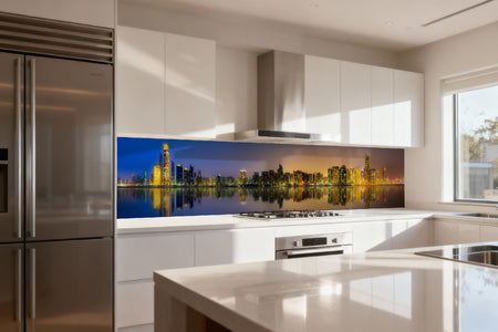 Küchenrückwand Modernes Stadtpanorama
