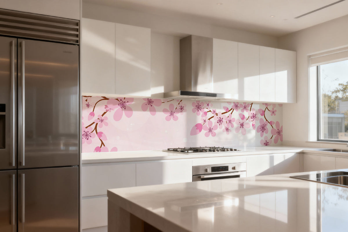 Küchenrückwand Frühlingsblüten