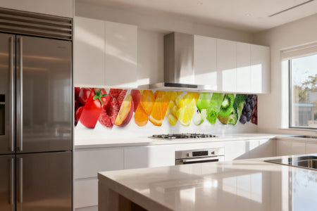 Küchenrückwand Buntes Obst & Gemüse
