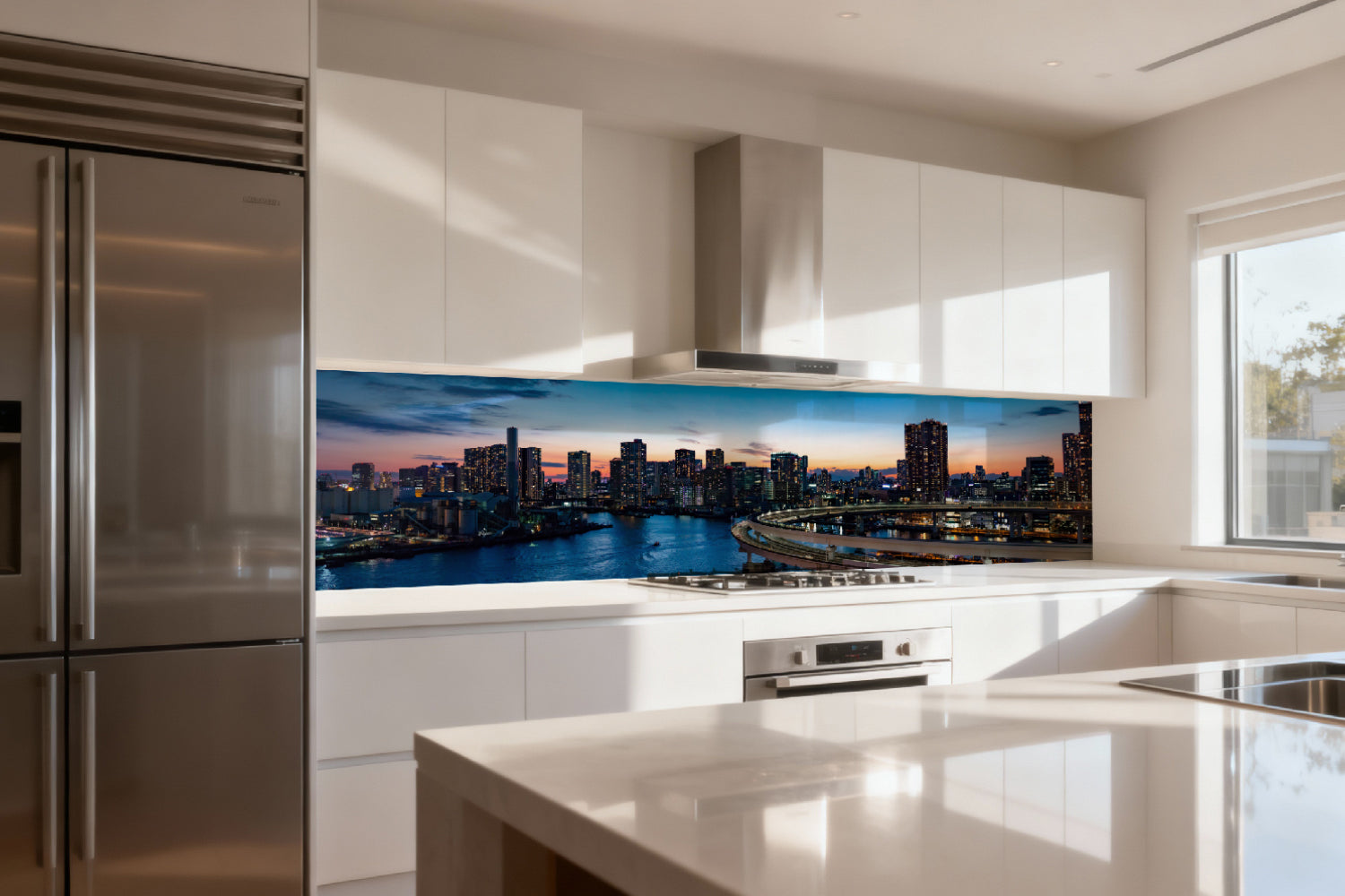 Küchenrückwand Urban Sunset