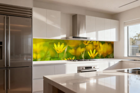 Küchenrückwand Frühlingsblumen