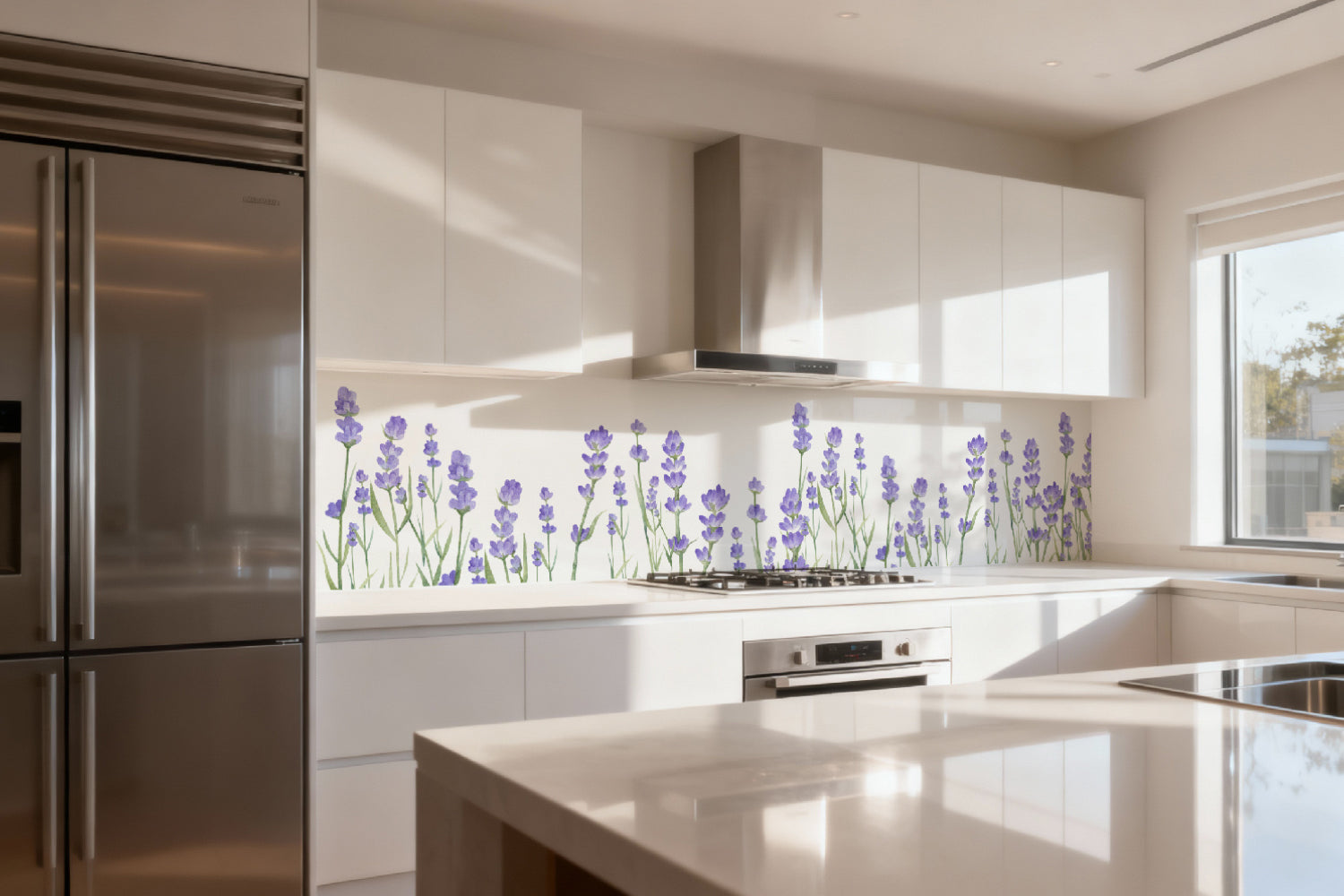Küchenrückwand Lavendel Blüten