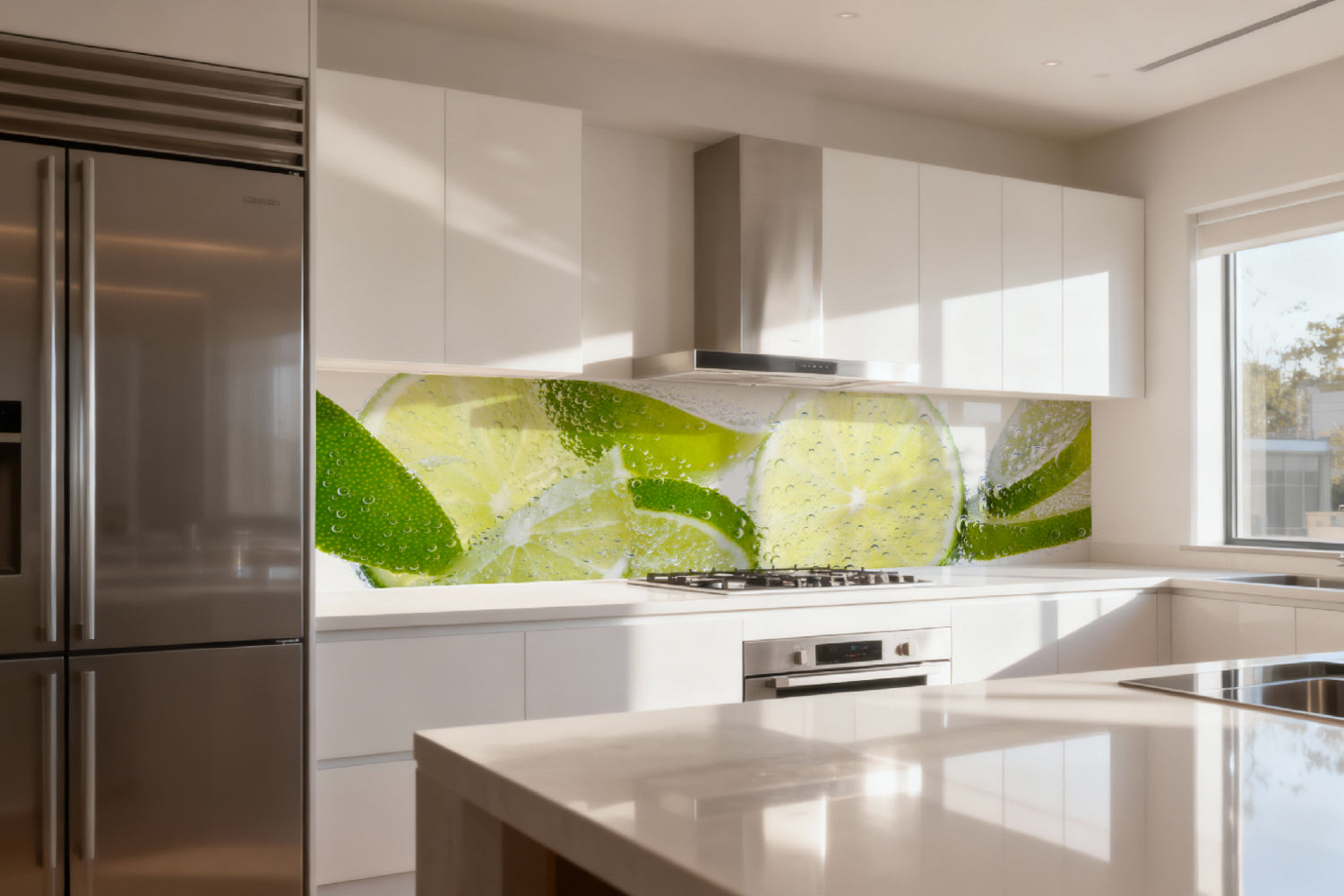 Küchenrückwand Spritzige Limetten