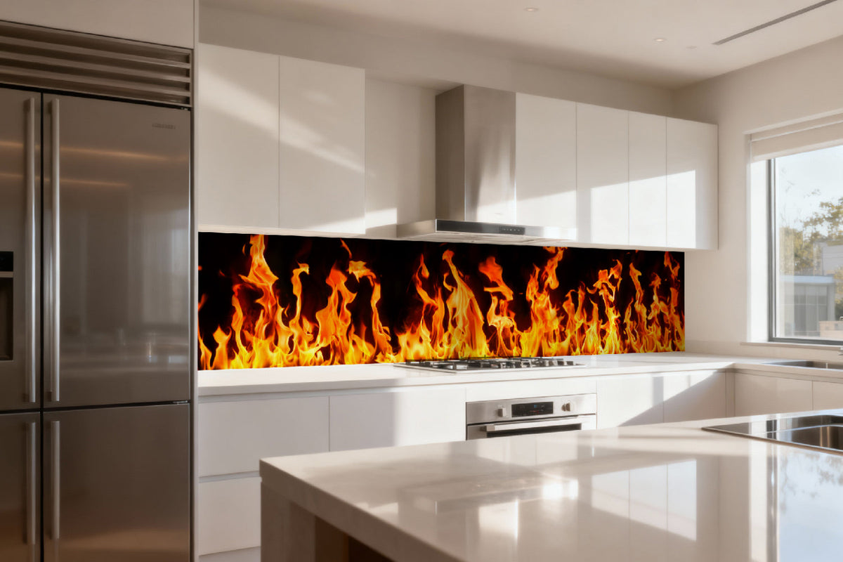 Küchenrückwand Feuer Flammen