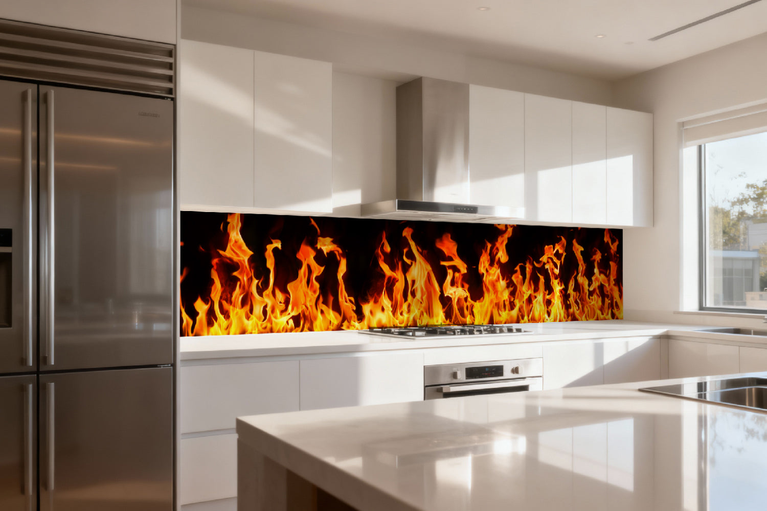 Küchenrückwand Feuer Flammen