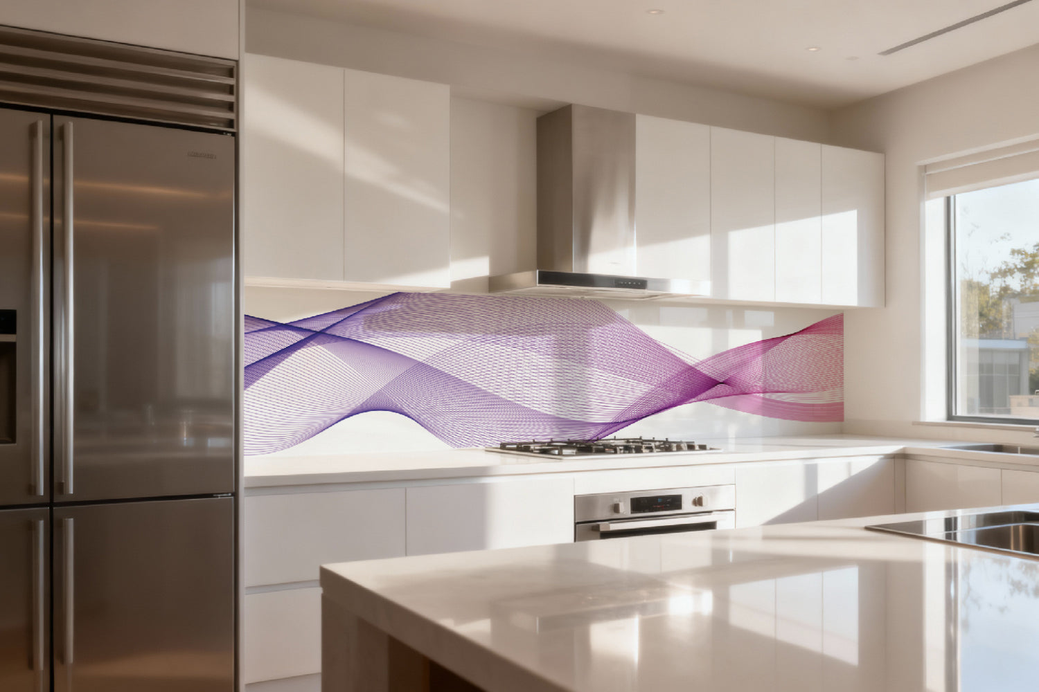 Küchenrückwand Abstrakte Linien