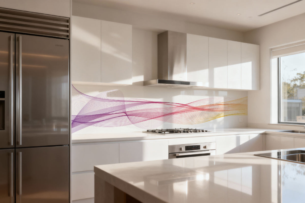 Küchenrückwand Elegant Pastellfarben