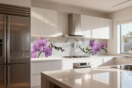 Küchenrückwand Orchidee Lila Design
