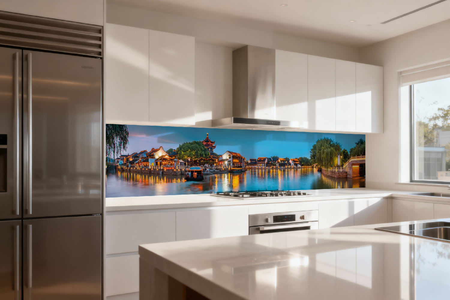 Küchenrückwand China Nachtansicht
