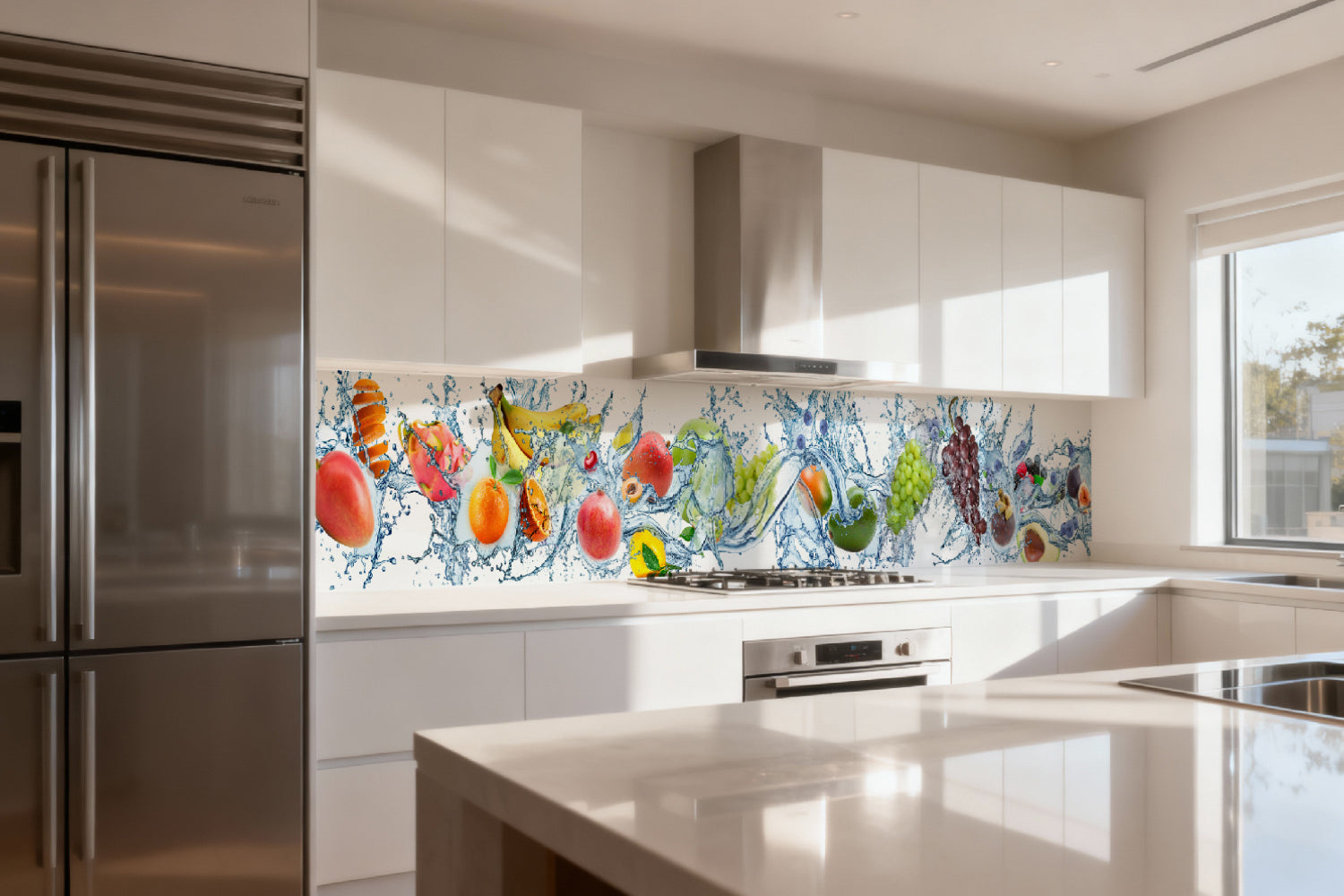 Küchenrückwand Obst im Wasser Splash