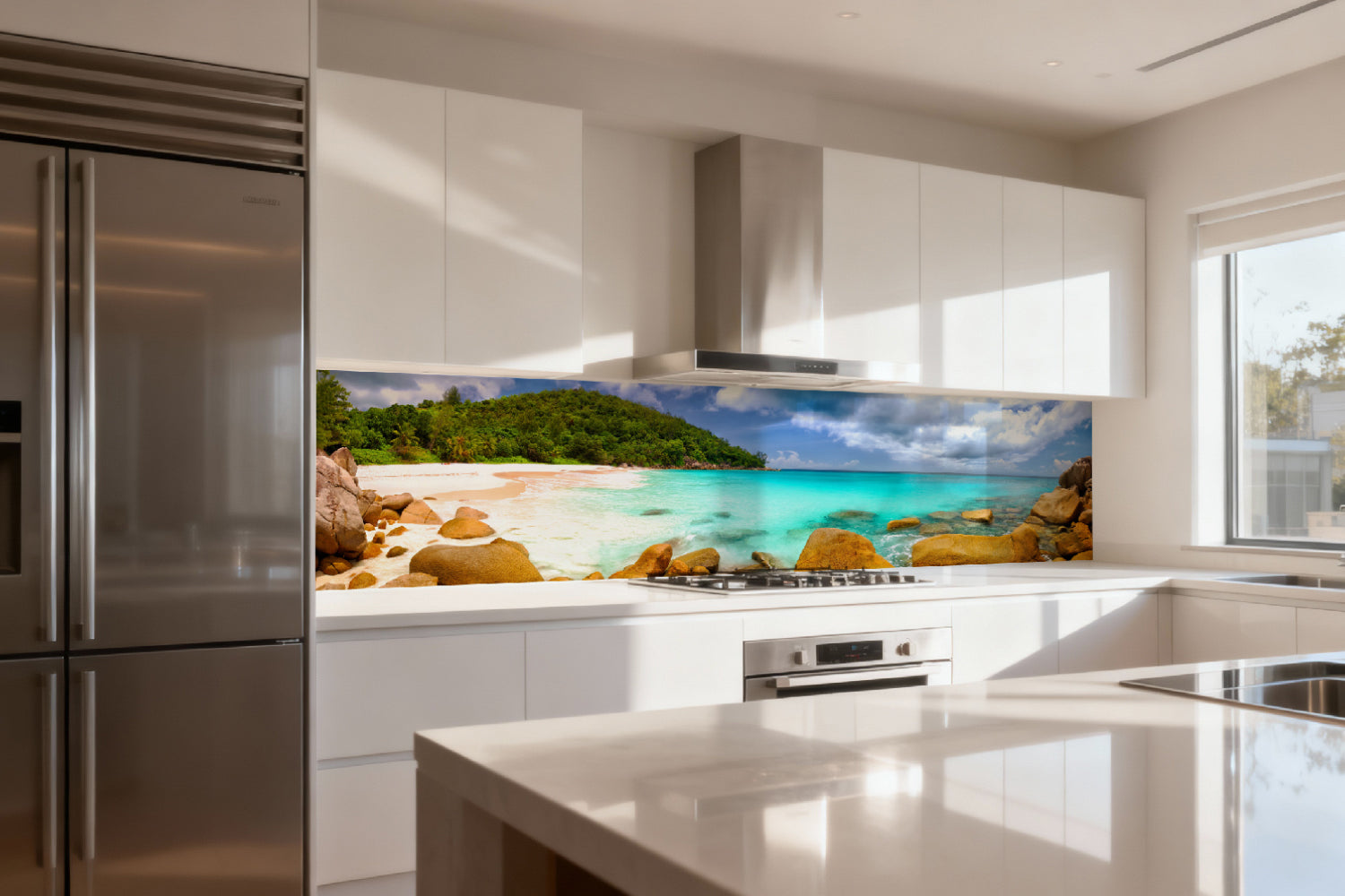 Küchenrückwand Traumstrand Tropisch