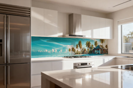 Küchenrückwand Palmenstrand