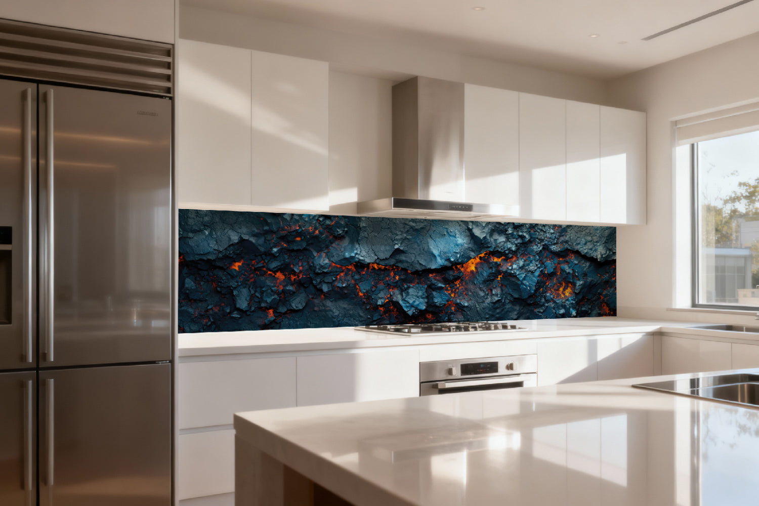 Küchenrückwand Glühende Erdspalte