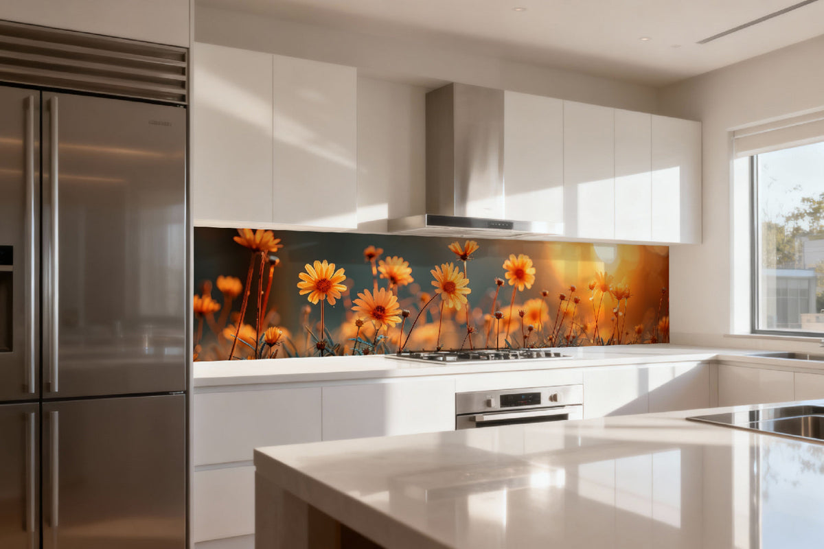 Küchenrückwand Sommerblumen