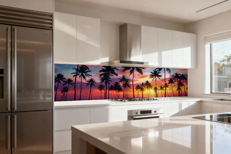 Küchenrückwand Tropischer Sonnenuntergang