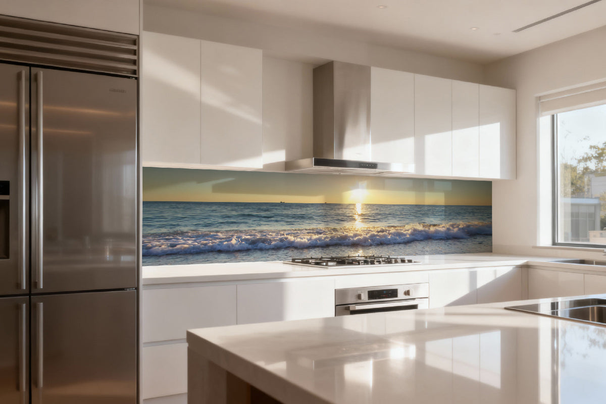 Küchenrückwand Strand und Meerblick