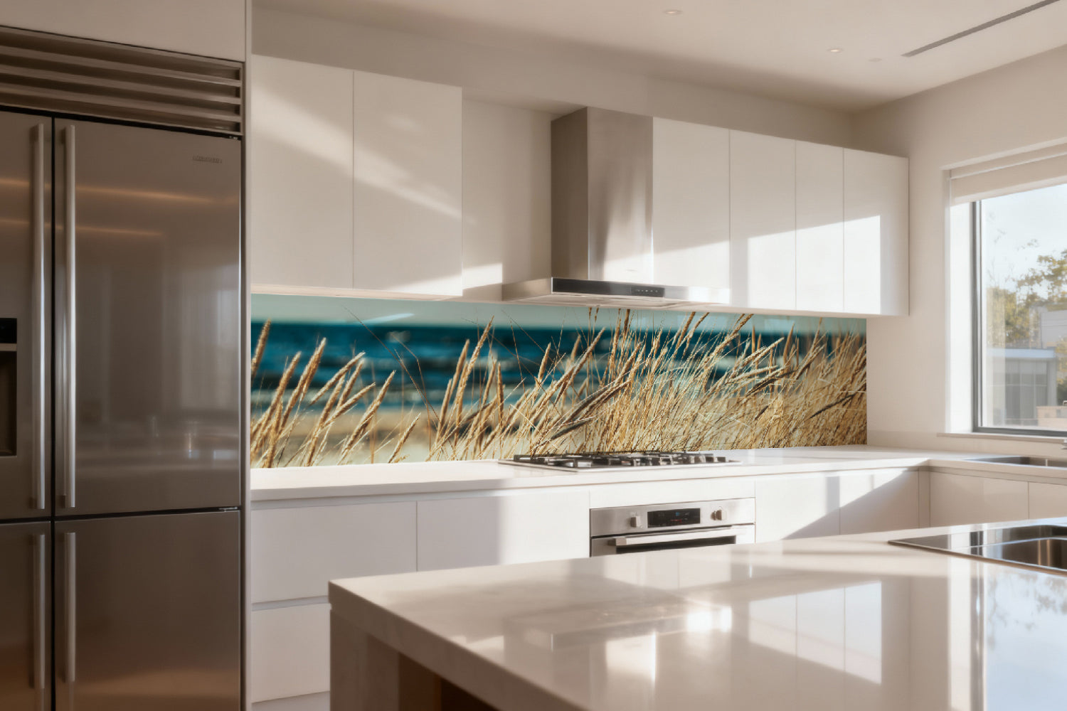 Küchenrückwand Dünengras am Meer