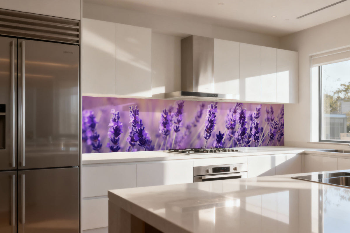 Küchenrückwand Lavendelfeld