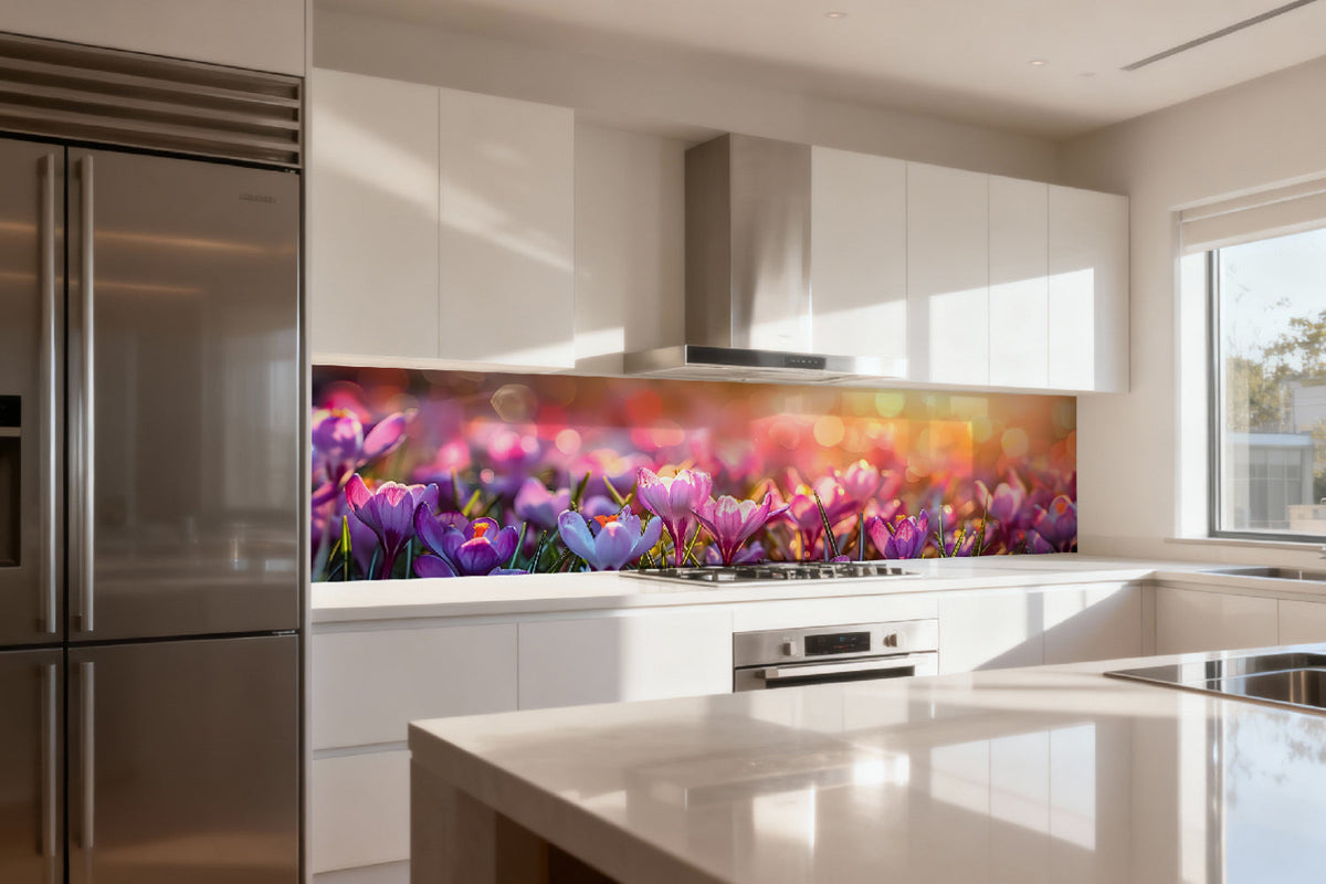 Küchenrückwand Frühlingsblumen